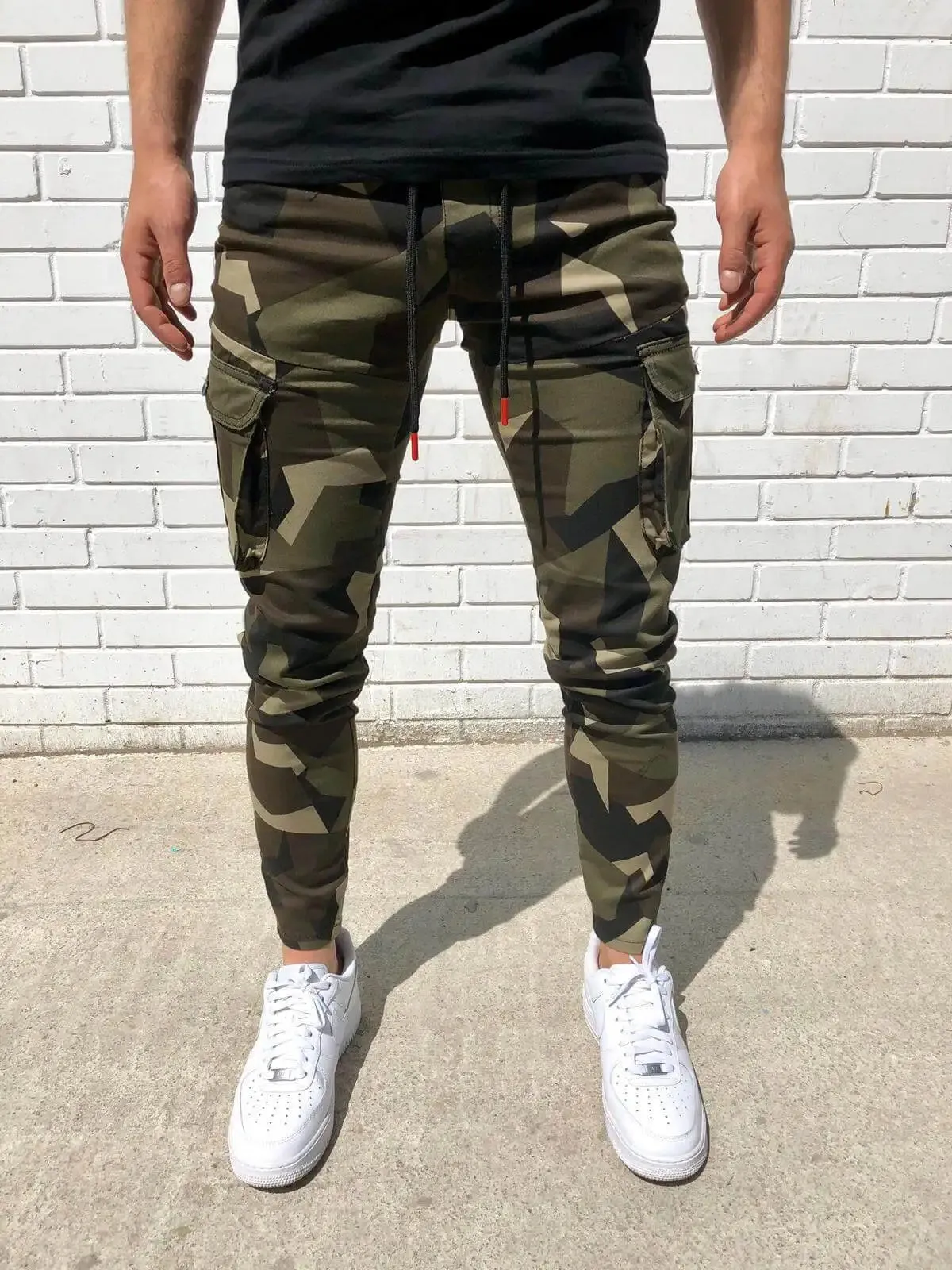 Aidase Casual Tactical Cargo Pants Men Multi Pocket Camouflage Sweatpants Men Spring Autumn Pencil Harem Jogger Trousers