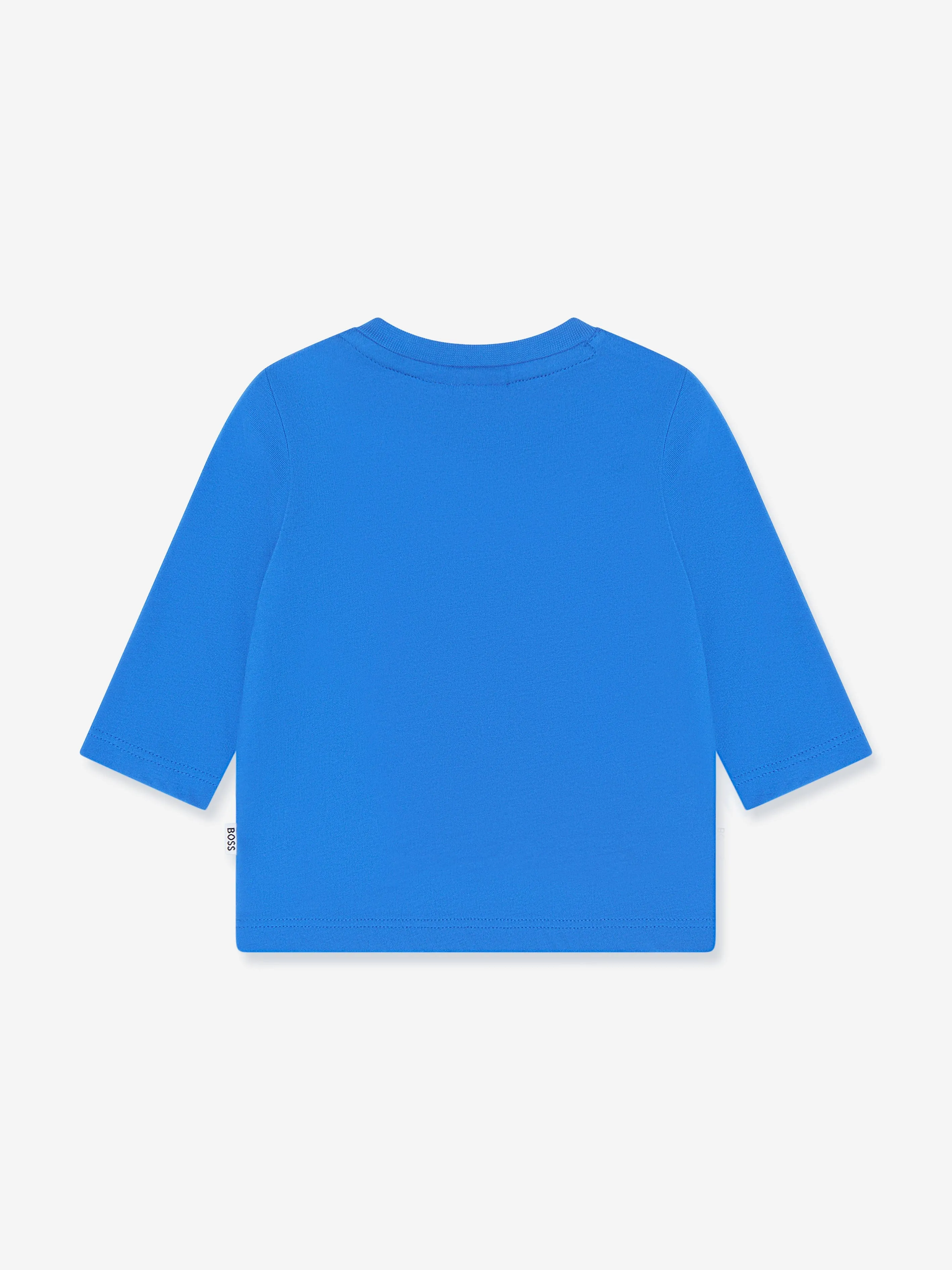 BOSS Baby Boys Long Sleeve T-Shirt in Blue