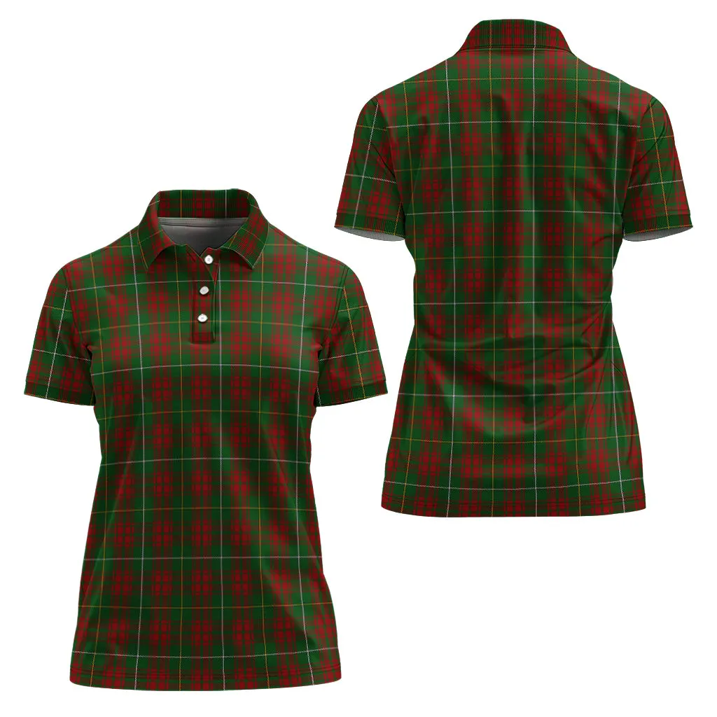 Bruce Hunting Tartan Polo Shirt For Women