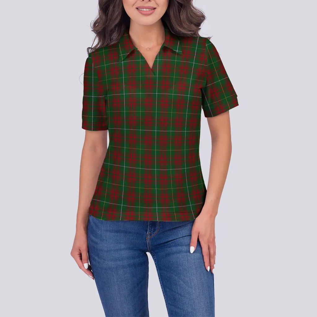 Bruce Hunting Tartan Polo Shirt For Women