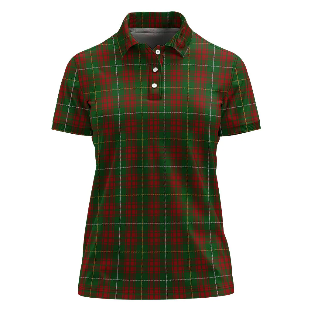 Bruce Hunting Tartan Polo Shirt For Women