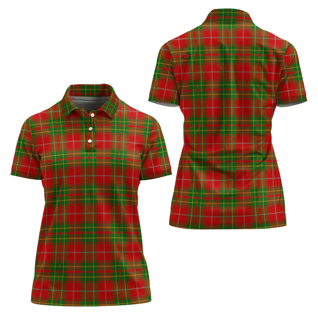 Burnett Tartan Polo Shirt For Women