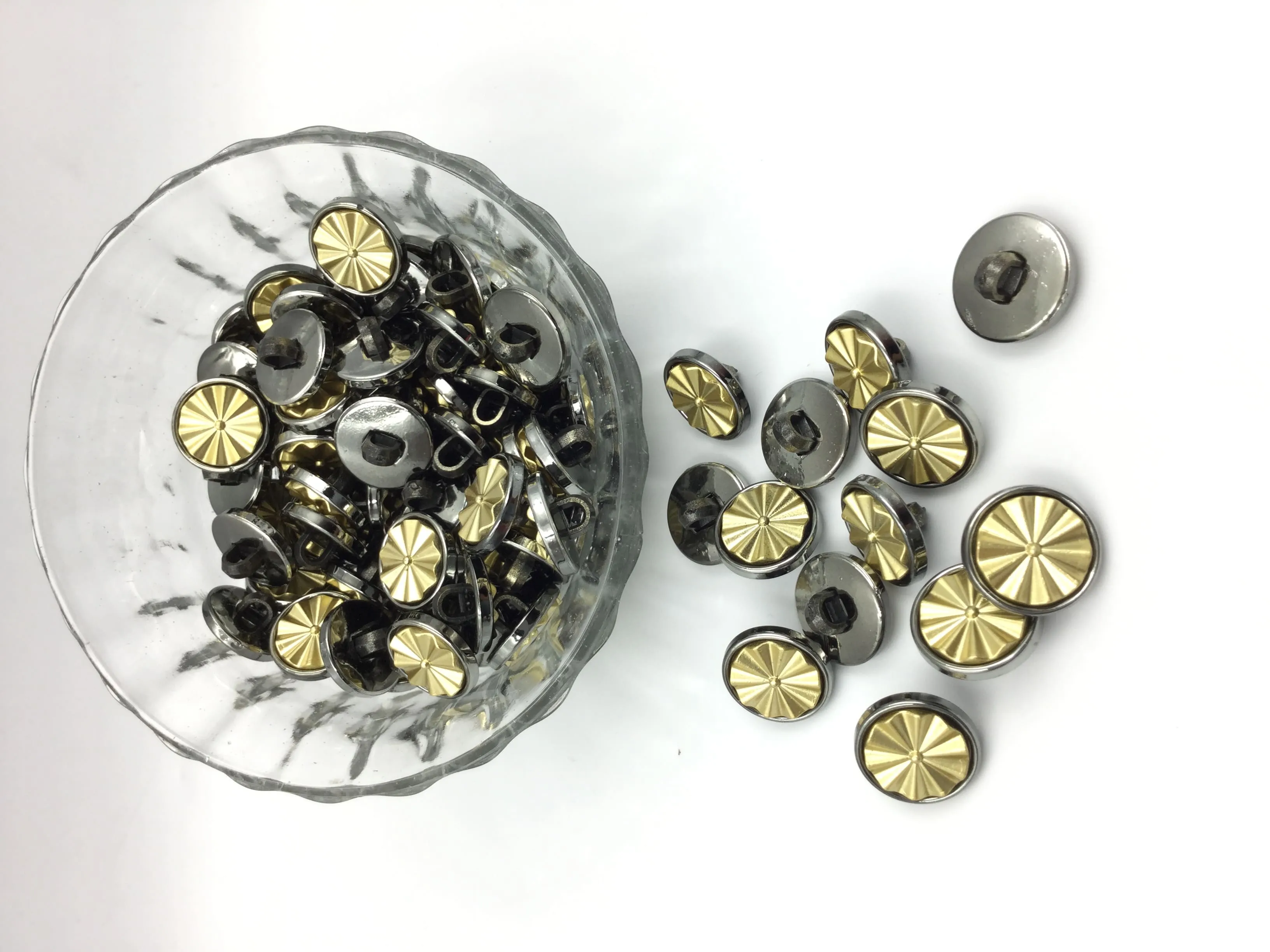Golden Polish Circular Buttons