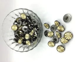 Golden Polish Circular Buttons