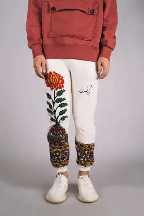 ‘Kalamkaar’ Block-Print Sweatpants