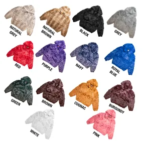 Kashani  Men's Rabbit Fur Hooded Bomber Jacket