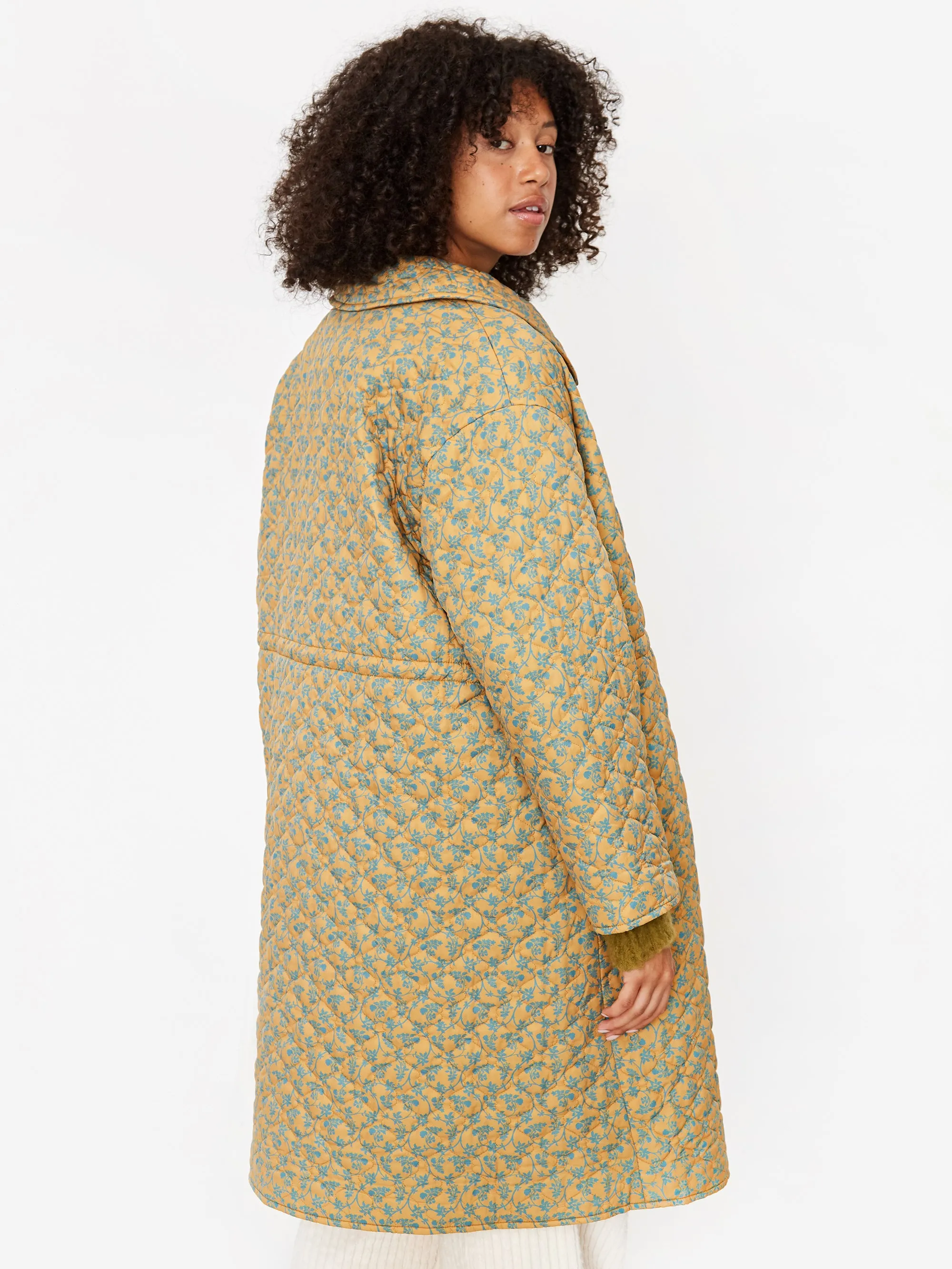 Neul Wallpaper Wadding Coat - Spicy Mustard
