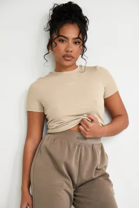 Ribbed T-Shirt - Latte