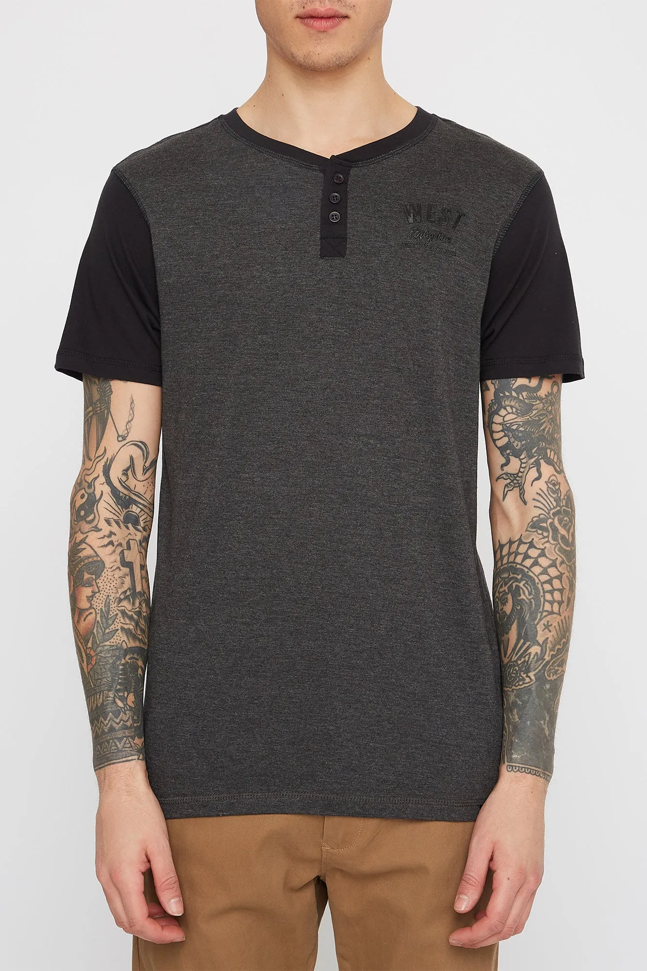 West49 Mens Henley T-Shirt