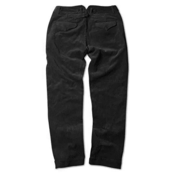 xiangtuibao - Men's Suspenders 1920s 12oz Corduroy Farmer Work Trousers Pants Black